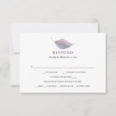 Einfache Lila UAWG RSVP Karte (Vorderseite)