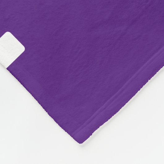 Einfache Lila und weiße Textvorlage für die Nachri Fleecedecke (Ecke)