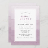 Einfache Lila Wasserfarbe Ombre Einladung (Vorne/Hinten)