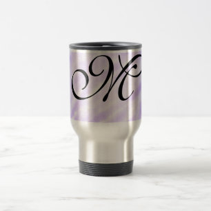einfache lila Wasserfarbspritzer Pastell Name hinz Reisebecher