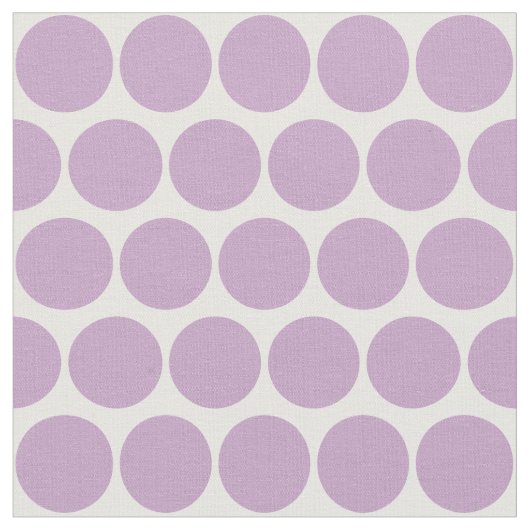 Einfache Lilac-Kreise Muster auf Weiß Stoff (Nahaufnahme)