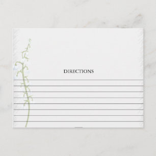Einfache Lilie der Valley-Weinkarte Postkarte