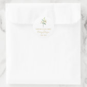 Einfache Lily-Gedenkstätte  Runder Aufkleber (Tasche)