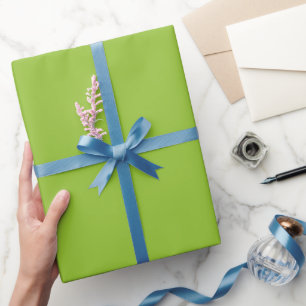 Einfache Limettengrüne Farbnuance Geschenkpapier