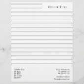 Einfache Linde Personalisiert Briefbogen (Vorderseite)