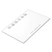 Einfache Line Art Houses Real Anwesen Notizblock (angewinkelt)