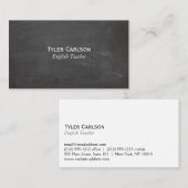 Einfache Line-Chalkboard Visitenkarte (Vorne/Hinten)