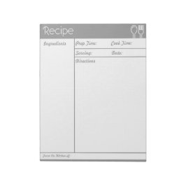 Einfache linenlose Graurezeptorseite Notizblock