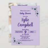 Einfache Linie Art Boho Kinderdusche Einladung (Vorne/Hinten)