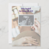 Einfache Linie Art Boho Kinderdusche Einladung (Rückseite)