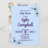 Einfache Linie Art Boho Kinderdusche Einladung (Vorne/Hinten)