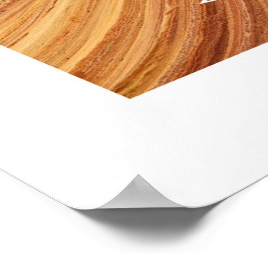 Einfache Linie Art Leaf Kontur Rich Holz Hintergru Poster (Ecke)