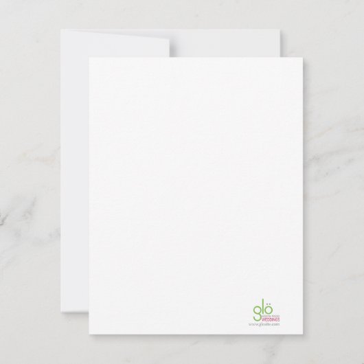 Einfache Linie (weiß) 4,25x5,5 Einladung (Rückseite)