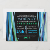EINFACHE LINIEN Bat Bar Mitzvah Einladung (Vorderseite)
