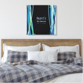 EINFACHE LINIEN Bat Bar Mitzvah Unterschrift in Bo Leinwanddruck (Insitu (Schlafzimmer))