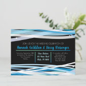 EINFACHE LINIEN für die Einladung zum Hochzeitsfei (Stehend Vorderseite)