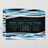 EINFACHE LINIEN für die Einladung zum Hochzeitsfei (Vorne/Hinten)