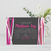 EINFACHE LINIEN Jüdische Namensgebung für Kinder Einladung (Stehend Vorderseite)