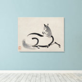 Einfache Linien Leinwanddruck (Insitu (Holzboden))