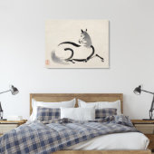 Einfache Linien Leinwanddruck (Insitu (Schlafzimmer))