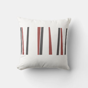 EINFACHE LINIEN Red Black Retro DESIGN Throw Kisse Kissen