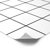 Einfache Linsenverzerrungsgitter Poster (Ecke)