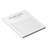 Einfache Liste Notizblock (angewinkelt)