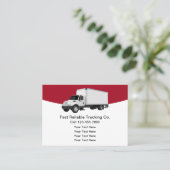 Einfache LKW-Service-Visitenkarten Visitenkarte (Stehend Vorderseite)