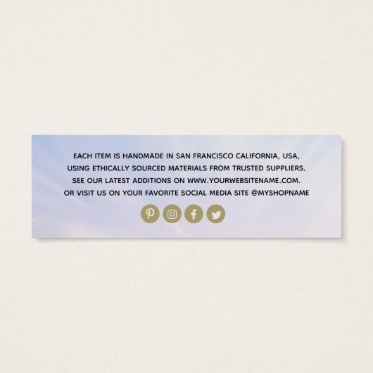 Einfache Logo-Bekleidungsmarke (Rückseite)