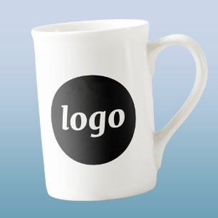 Einfache Logo-Branding-Geschäftsförderung Porzellantasse
