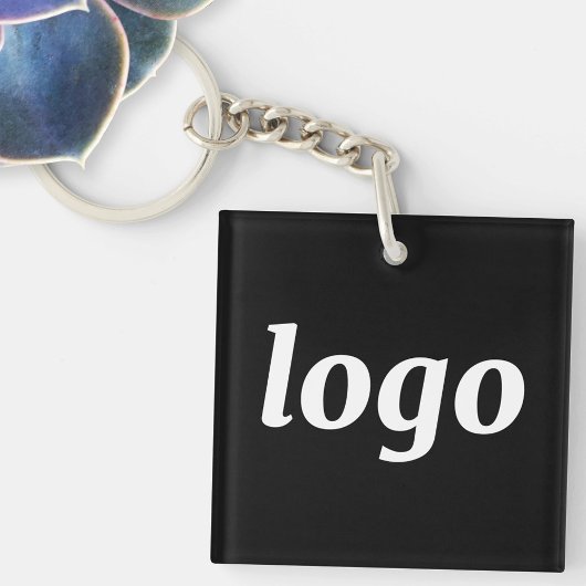 Einfache Logo-Branding-Werbung für Unternehmen Schlüsselanhänger