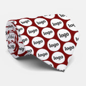 Einfache Logo-Business Burgundy Neck Tie Krawatte (Gerollt)