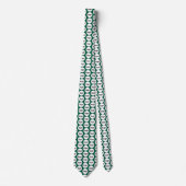 Einfache Logo-Business-Muster Forest Green Krawatte (Vorderseite)