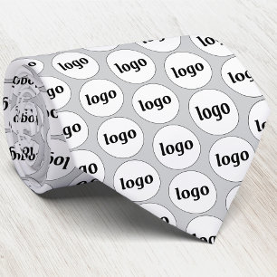 Einfache Logo Business Silber Grau Krawatte