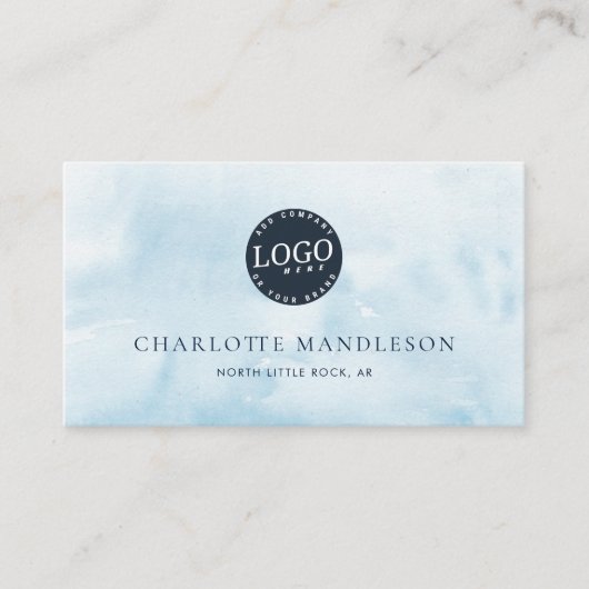 Einfache Logo-Farbe Minimalistisch Beruflich Visitenkarte (Vorderseite)