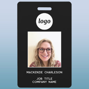 Einfache Logo-Foto-ID Nametag Ausweis