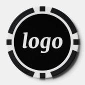 Einfache Logo-Geschäftsförderungsmarke Pokerchips (Vorderseite)