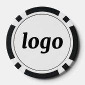 Einfache Logo-Geschäftsförderungsmarkierung Pokerchips (Rückseite)