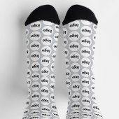 Einfache Logo-Geschäftsmodelle Blau Socken (Oben)