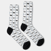 Einfache Logo-Geschäftsmodelle Blau Socken (Rechts)