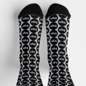 Einfache Logo-Geschäftsmodelle Blau Socken (Oben)