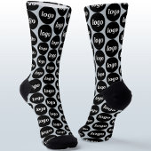 Einfache Logo-Geschäftsmodelle Blau Socken