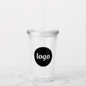 Einfache Logo-Geschäftsvermarktung Acryltrinkbecher (Vorderseite)