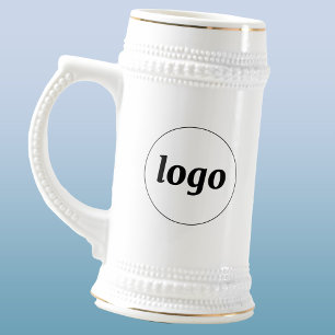 Einfache Logo-Geschäftsvermarktung Bierglas