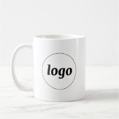 Einfache Logo-Geschäftsvermarktung Kaffeetasse (Links)
