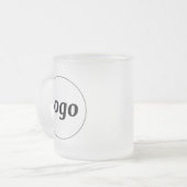 Einfache Logo-Geschäftsvermarktung Mattglastasse (Vorderseite Links)