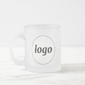 Einfache Logo-Geschäftsvermarktung Mattglastasse (Links)