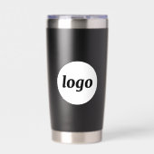 Einfache Logo-Geschäftsvermarktung Thermobecher (Vorderseite)