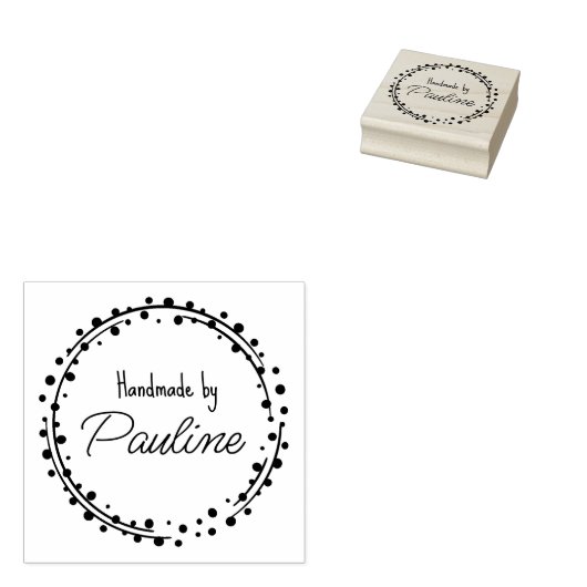 Einfache Logo-Handschrift Gummistempel (Stempel)