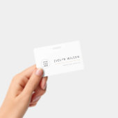 Einfache Logo-ID für moderne Unternehmensangestell Ausweis (Handheld)